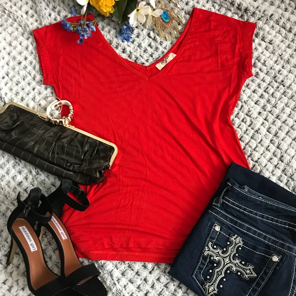 Deep v neck shirt